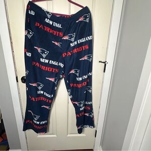New England Patriots Men’s XL Fleece Pajama Bottoms - Navy